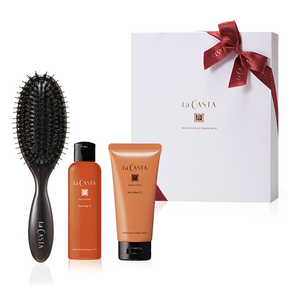 ヘッドスパブラシ ハード ビューティー ヘアケアセット 21 ＜ギフト＞