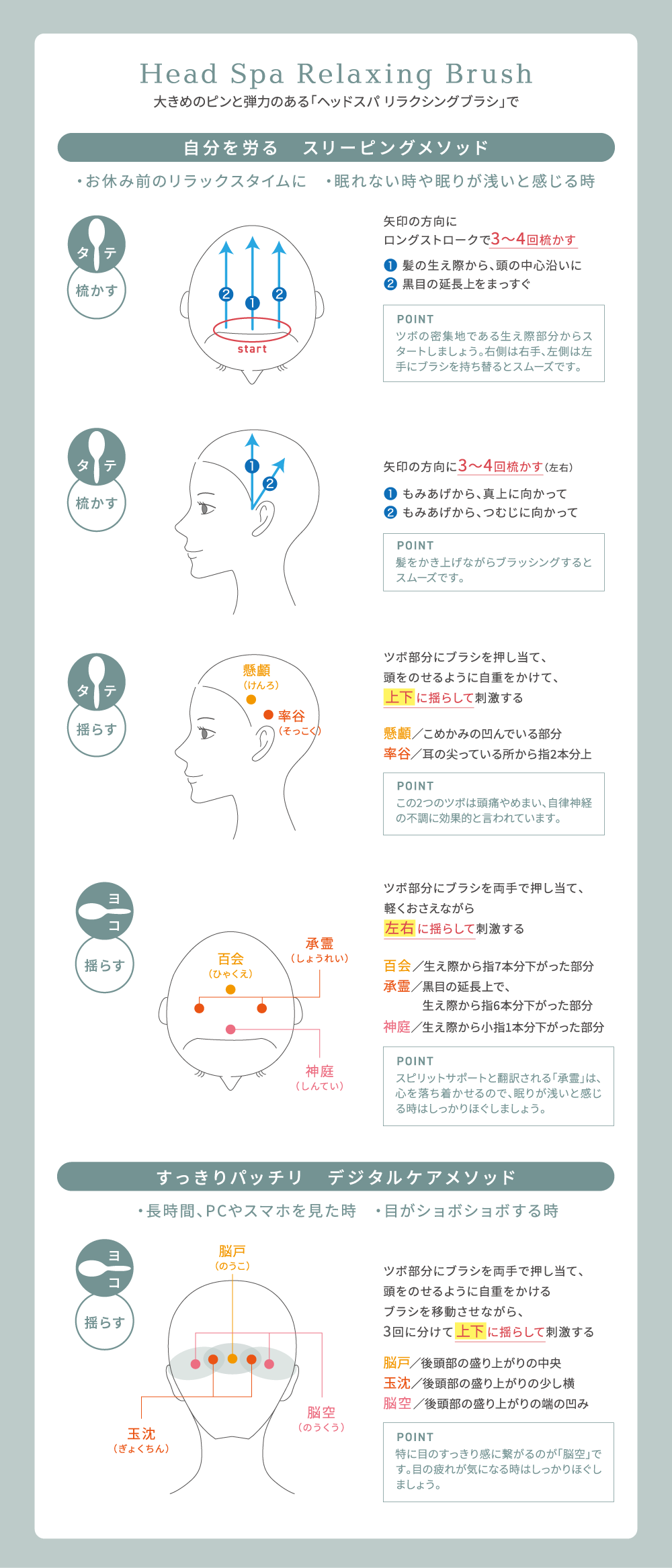 ヘッドスパブラシ リラクシング